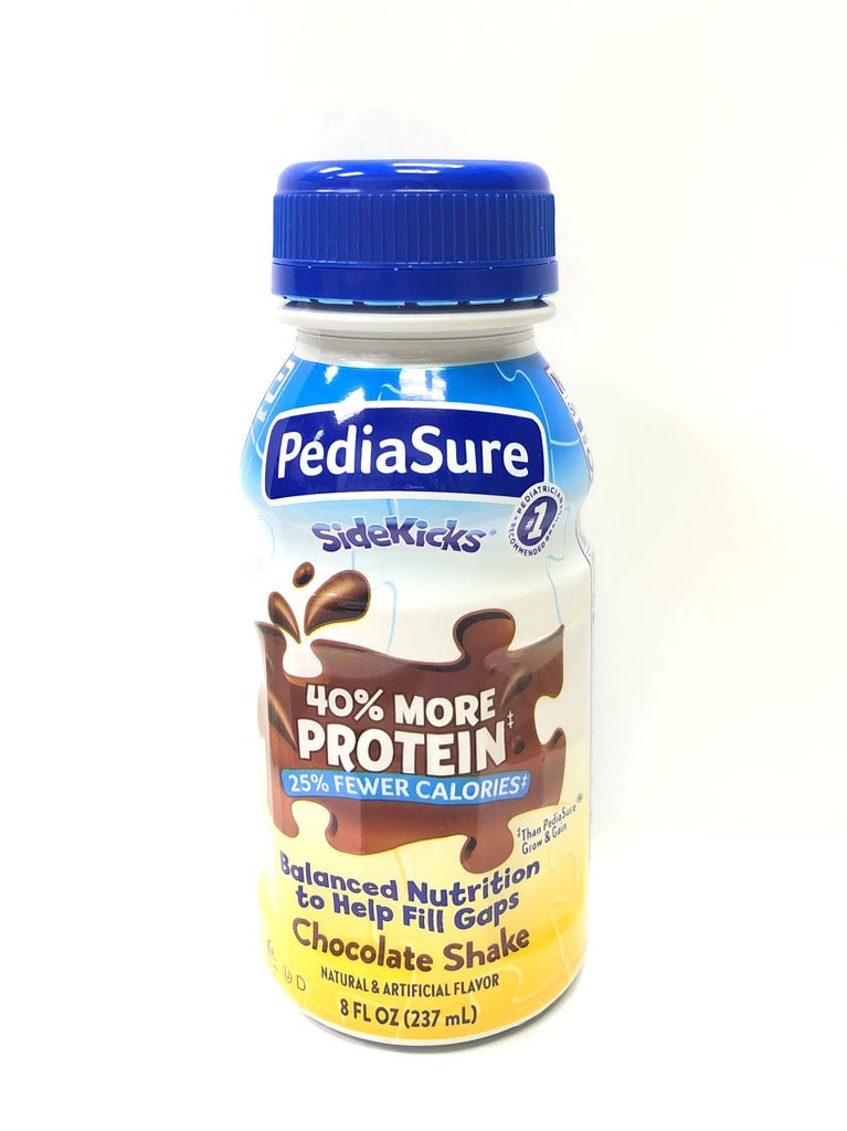 PEDIASURE SIDEKICKS HIGH PROTEIN NUTRITION SHAKE CHOCOLATE 8 FL OZ (CASE OF 24)