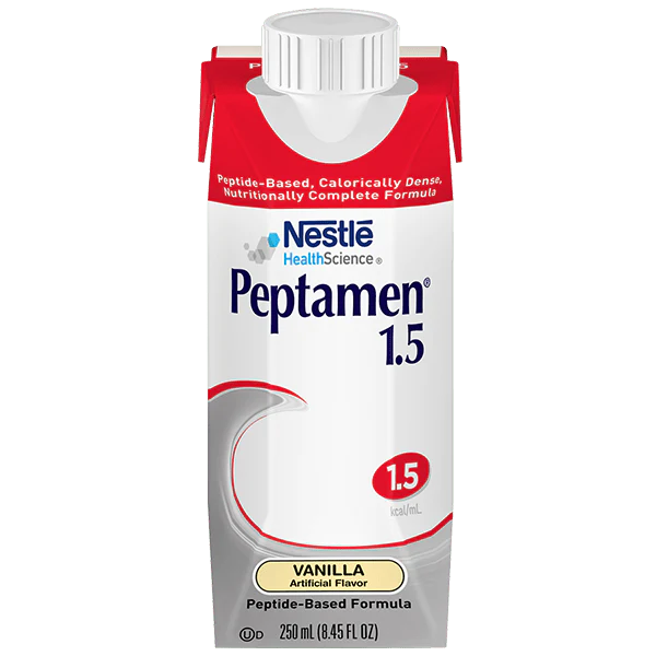 PEPTAMEN 1.5 PEPTIDE-BASED, CALORICALLY DENSE NUTRITION VANILLA 8 FL OZ (CASE OF 24)